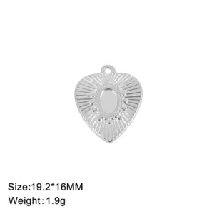 Heart-Shaped Stainless Steel Charms Collection 17 S11f9dad6e16b468aab3922f565649601Z