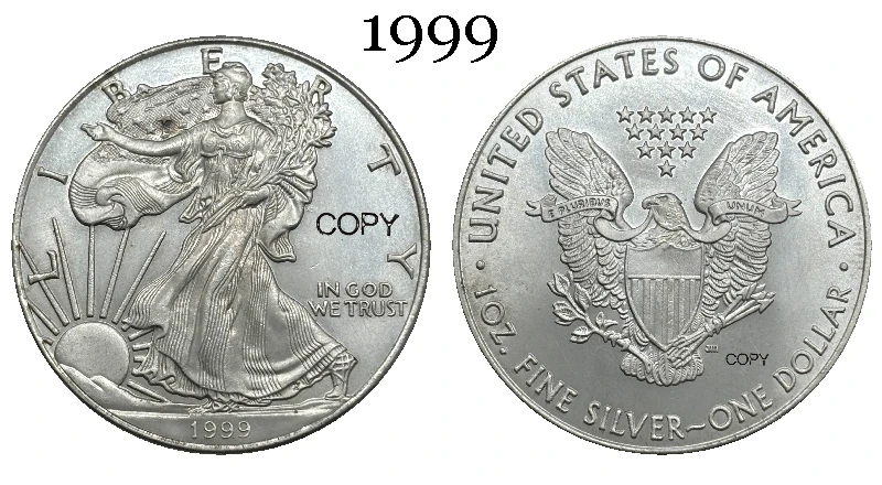 1999 Liberty Eagle Coin Replica 6 1999 Liberty Eagle Coin Replica - Image 6