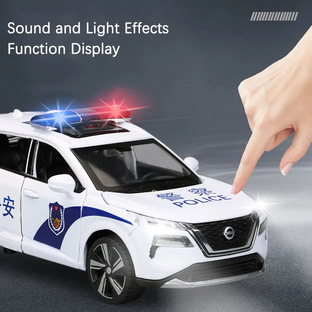 1:32 Scale Police Car Model with Light & Sound 4 1:32 Scale Police Car Model with Light & Sound - Image 4