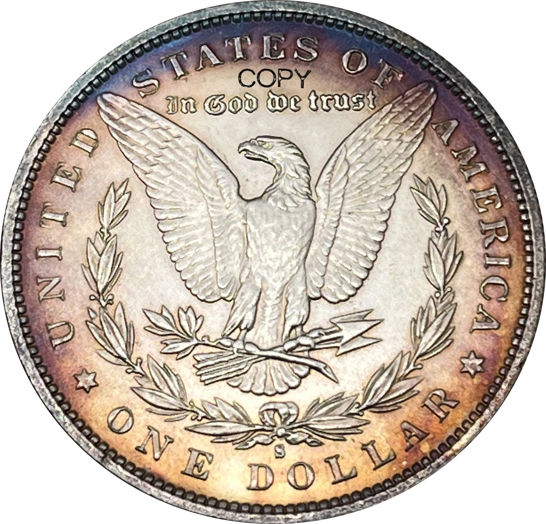 Replica US 1894 S Morgan Silver Coin 2 Replica US 1894 S Morgan Silver Coin - Image 2