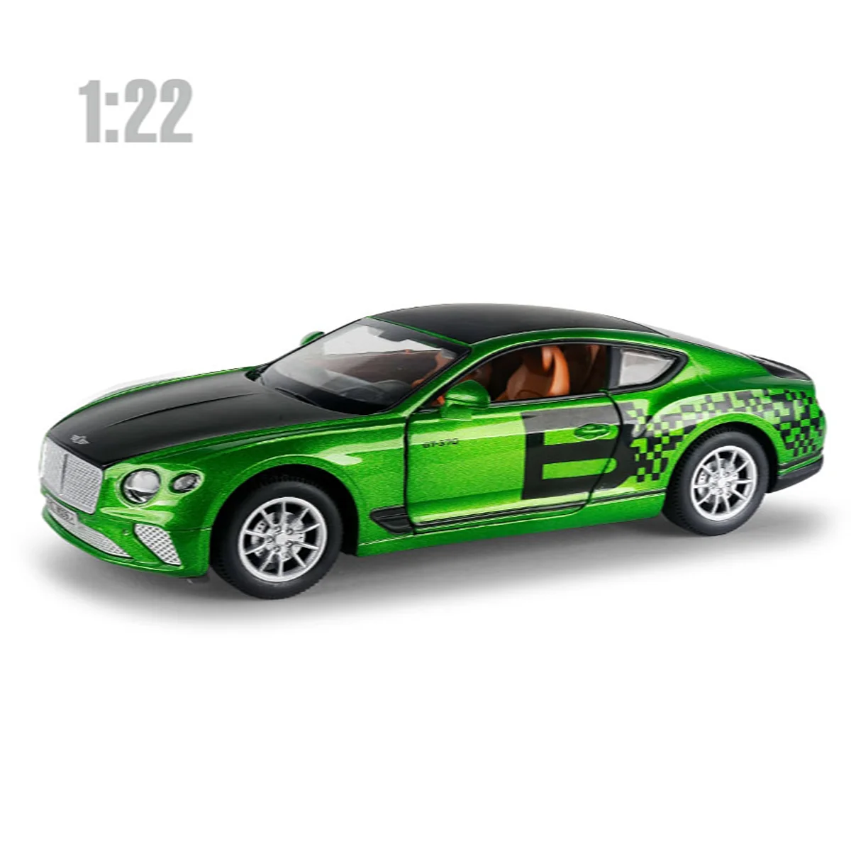 Vibrant Green 1:22 Scale Diecast Car Model 9 Vibrant Green 1:22 Scale Diecast Car Model - Image 9