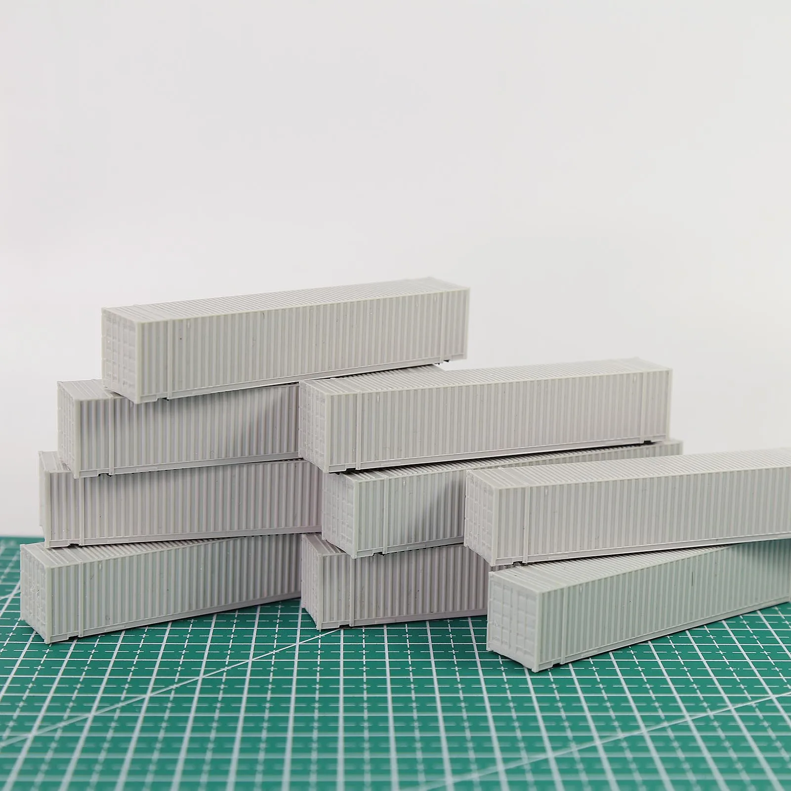 N Scale 48-ft Cargo Container Set (9pcs) 2 N Scale 48-ft Cargo Container Set (9pcs) - Image 2