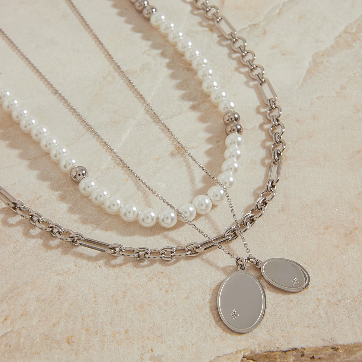 Elegant Gold Stainless Steel Pendant Necklace 6 Elegant Gold Stainless Steel Pendant Necklace - Image 6