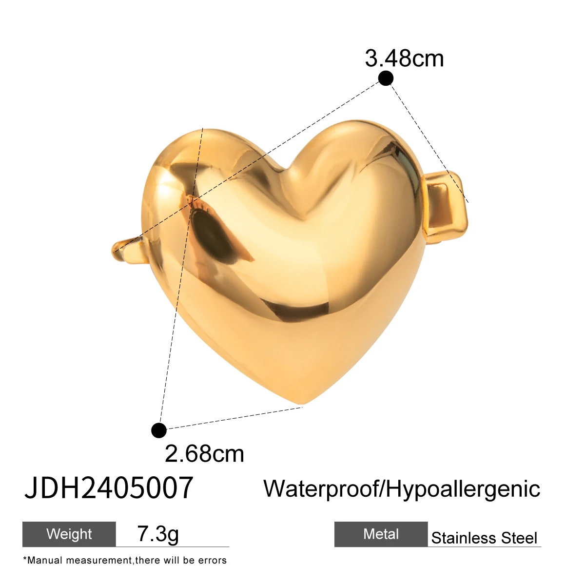 Gold Stainless Steel Double-Layer Hairband 9 Gold Stainless Steel Double-Layer Hairband - Image 9