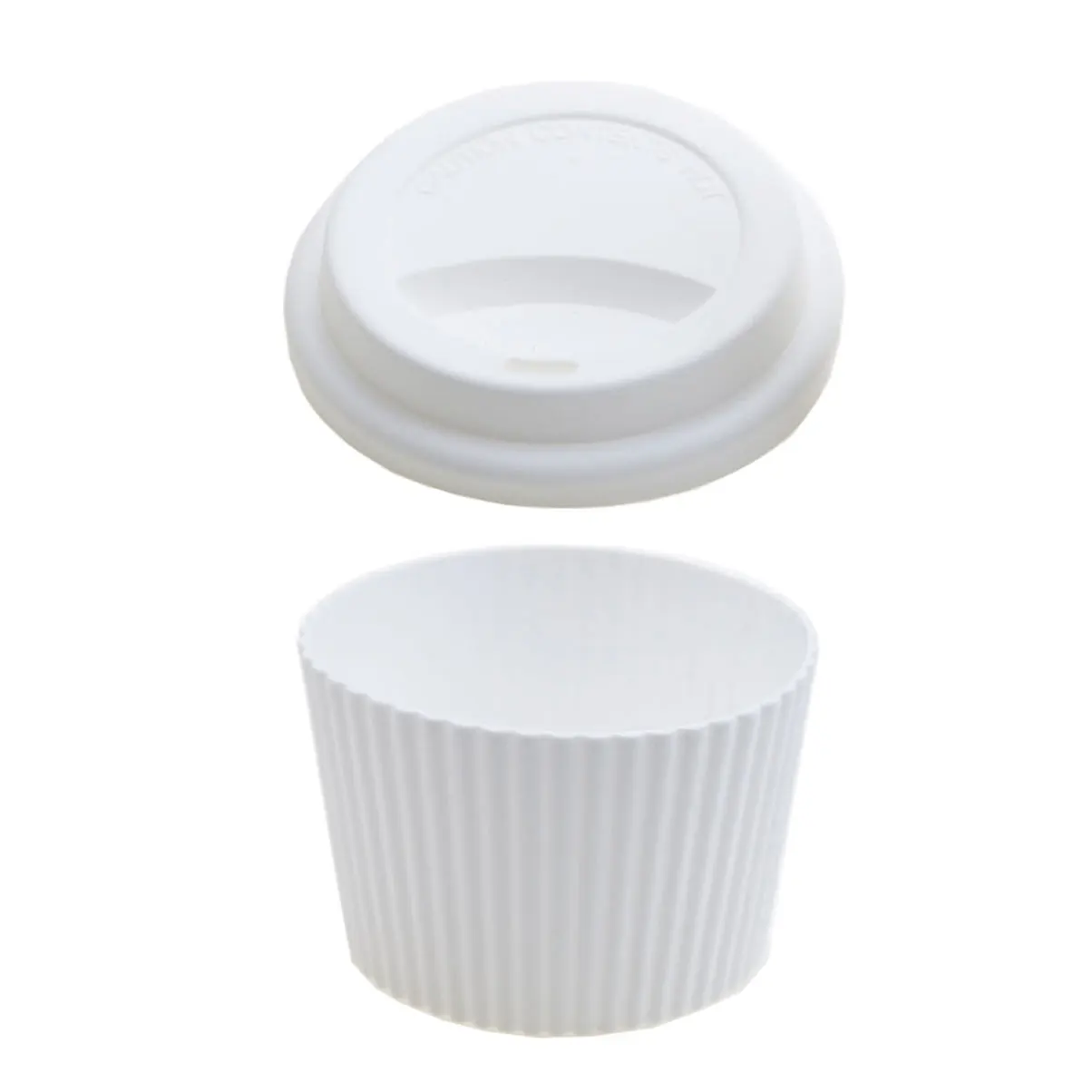 Silicone Cup Sleeve and Lid Set for 8.5-9 cm Cups 10 Silicone Cup Sleeve and Lid Set for 8.5-9 cm Cups - Image 10