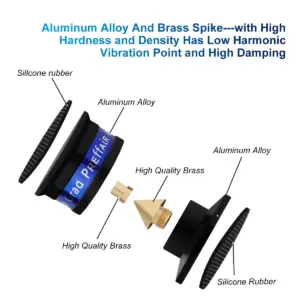 Premium Speaker Isolation Spikes for Audio Equipment 8 S12bb95dc3edd4e35b8be123c9566a50cN