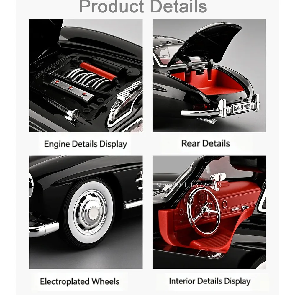 1:18 Vintage Mercedes 300SL & 500K Model 5 1:18 Vintage Mercedes 300SL & 500K Model - Image 5