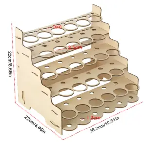 Elegant Wooden Paint Organizer for Art Supplies 11 S12eb9e340b16413a96a9efa6325afda6S