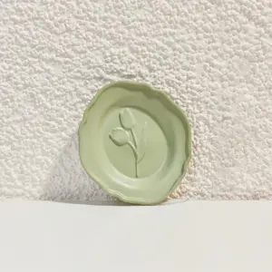 Miniature Dollhouse Food Plate Set with Floral Design 16 S1315b1932b3049c5bb8148371e8d59cbR