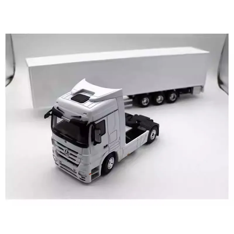 White 1:50 Scale Benz Container Truck Model 5 White 1:50 Scale Benz Container Truck Model - Image 5