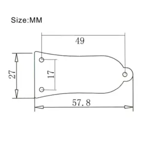 Five-Pack Metal Truss Rod Cover Plates for Bass Guitars 10 S1330e06716164050aeb9e710ca15dc96t
