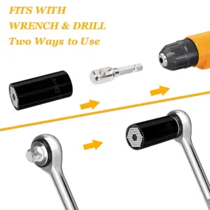 Universal Torque Wrench Head Set with Socket & Adapter 13 S133446d3d2424d5382a60db73330ef0fL 1