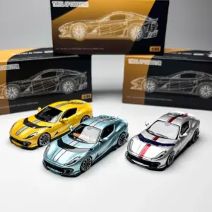 1/64 Alloy Sports Car Model in Cyan 9 S13882604c76b45d18380dccc2fa196daX