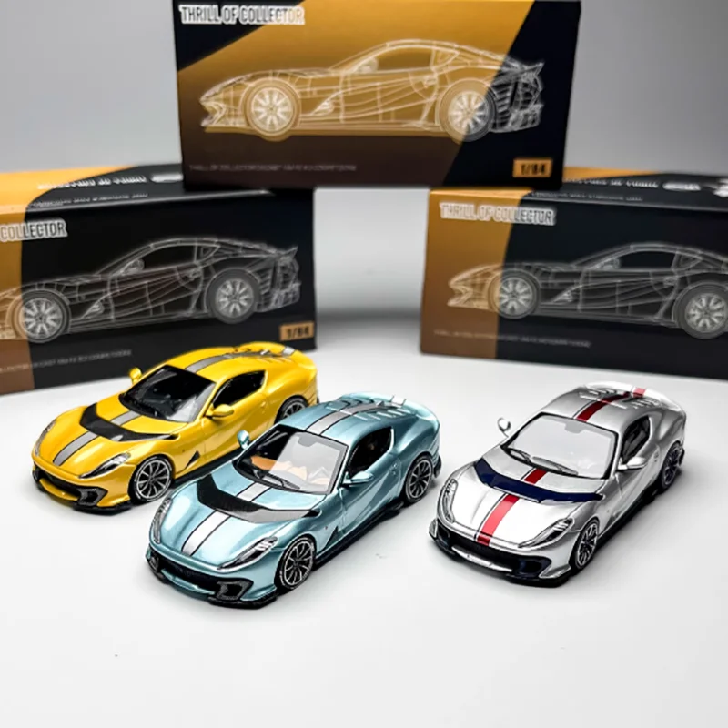 1/64 Alloy Sports Car Model in Cyan 4 1/64 Alloy Sports Car Model in Cyan - Image 4