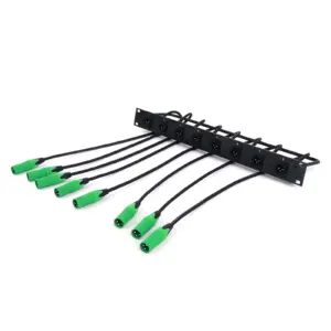 Professional 1U XLR Patch Panel with 8 Male Connectors 17 S13a063d154db45bda0bd095fab5a0e65w