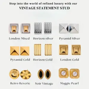 Geometric Stainless Steel Earrings Collection