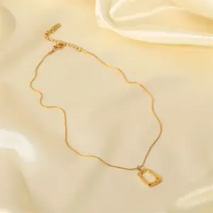 Stainless Steel Geometric Pendant Necklace 11 S13a94d8690fb4924bcccf461ae55cdd8T