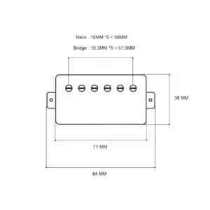 Chrome Humbucker Pickups for Electric Guitar 7 S13b0d9fdebea4e1da8126a358d571e950