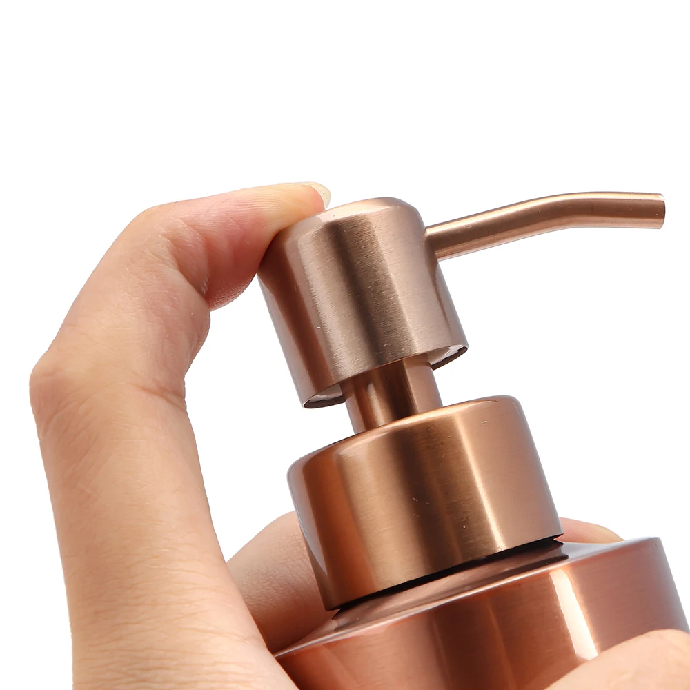 Rose Gold Stainless Steel Pump Dispenser Set 6 Rose Gold Stainless Steel Pump Dispenser Set - Image 6