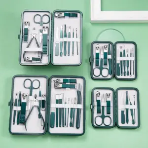 Dark Teal Professional Nail Care Set with 18 Tools 13 S140569c944e048f8bbae19cc7ab7a321b