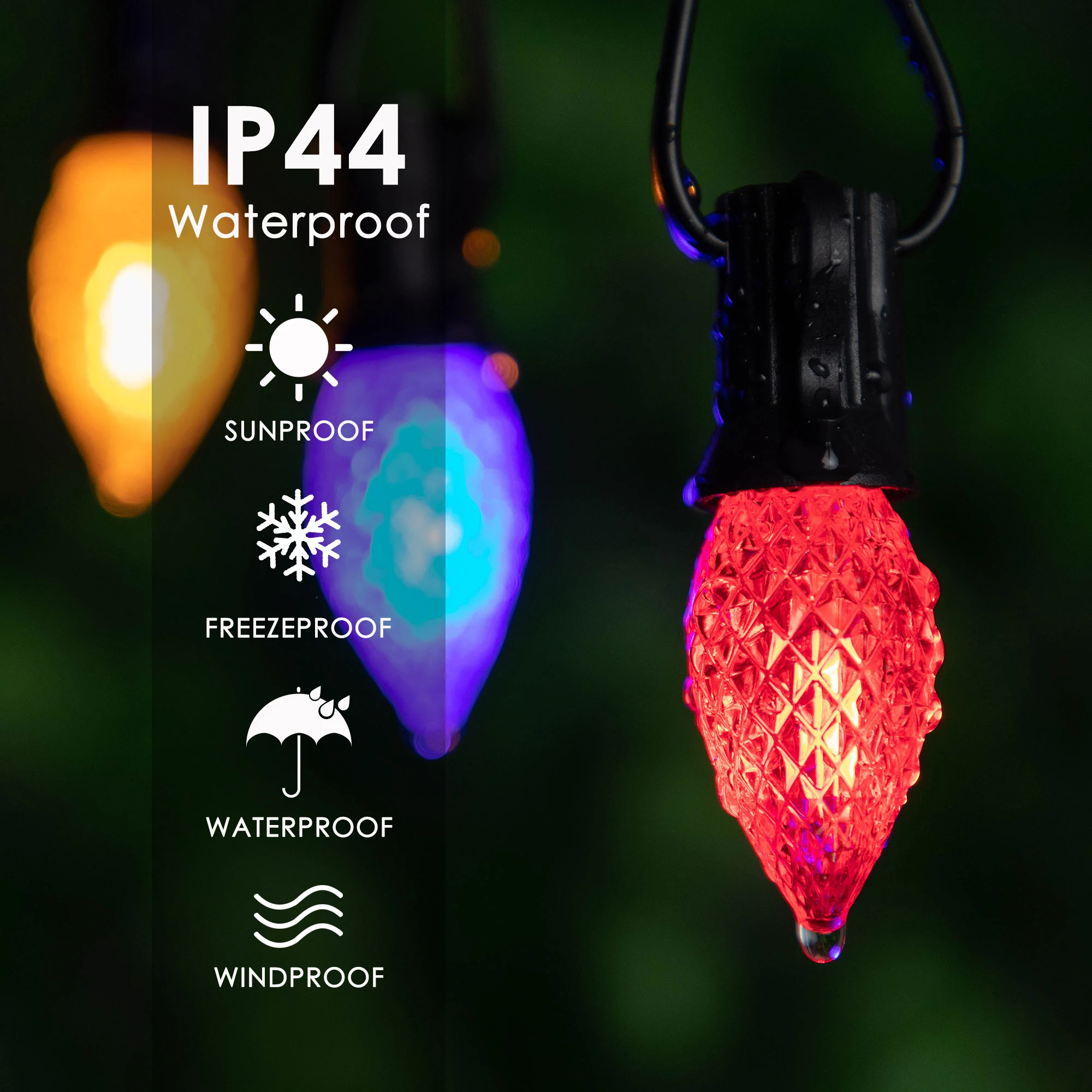 Vibrant Connectable LED Christmas String Lights 3 Vibrant Connectable LED Christmas String Lights - Image 3