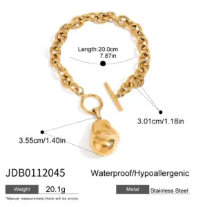 Elegant Gold-Toned Stainless Steel Bracelet 13 S14169aa19f1e45c3b15a2700f13f4e94p