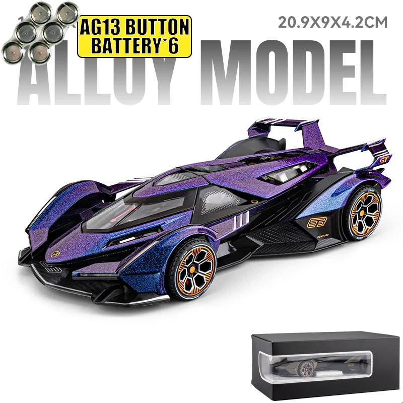 V12 Vision GT 1:24 Diecast Model Car 8 V12 Vision GT 1:24 Diecast Model Car - Image 8