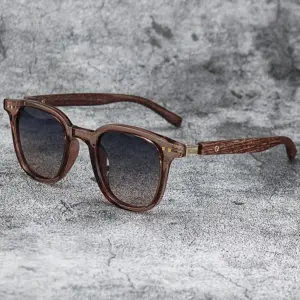 Retro Wood Grain Square Sunglasses for Men Women 13 S145e578b8b884609aeffe9bf46861f0d6