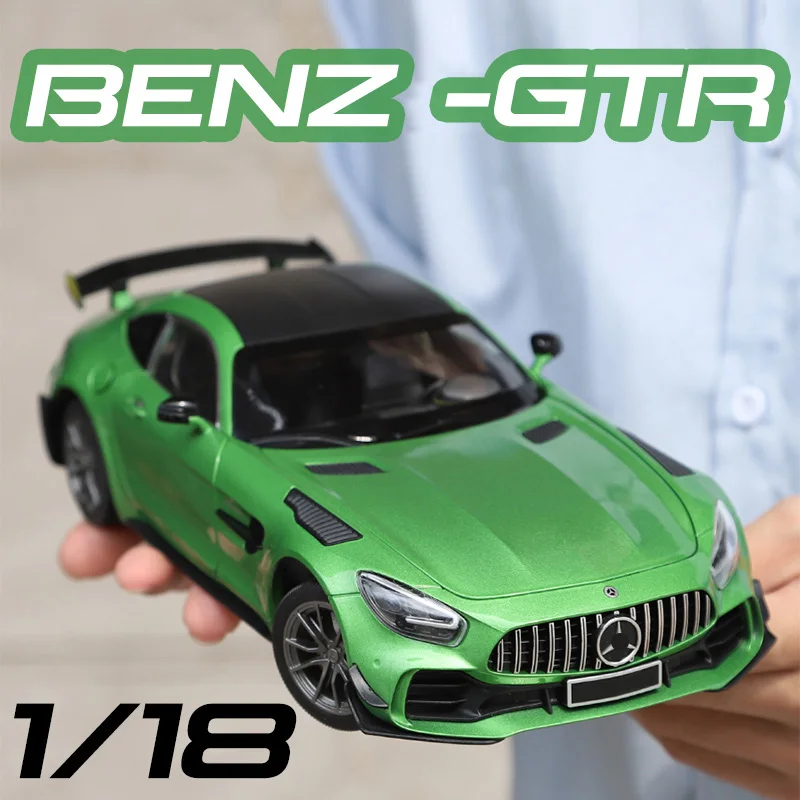 Green Mercedes Benz AMG GTR 1/18 Diecast Model 2 Green Mercedes Benz AMG GTR 1/18 Diecast Model - Image 2