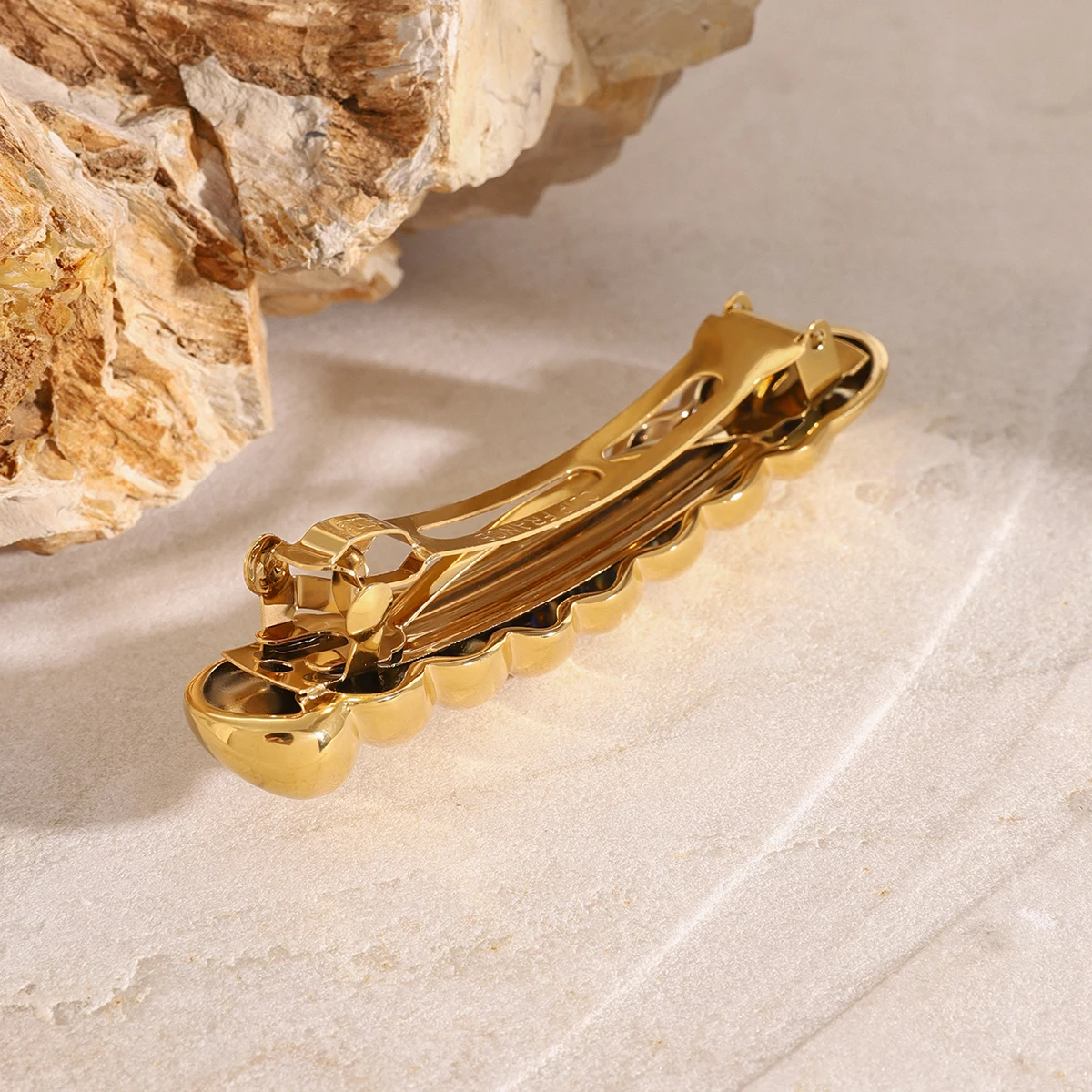 Stainless Steel Gold Hair Clip 4 Stainless Steel Gold Hair Clip - Image 4