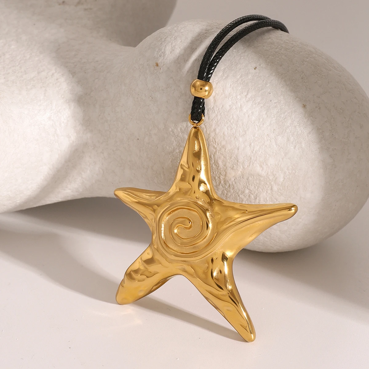 Stainless Steel Geometric Starfish Necklace 3 Stainless Steel Geometric Starfish Necklace - Image 3