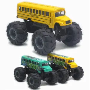 Bright Yellow 1:43 Diecast School Bus Model 6 S14776661b6514d0b8bcdee7480d8bfdfI