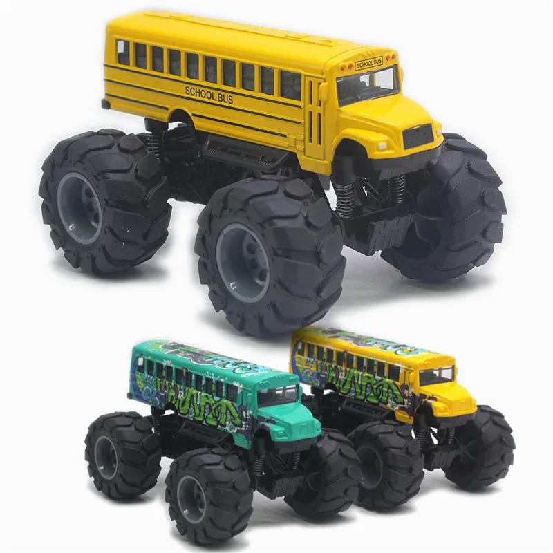 Bright Yellow 1:43 Diecast School Bus Model 2 Bright Yellow 1:43 Diecast School Bus Model - Image 2
