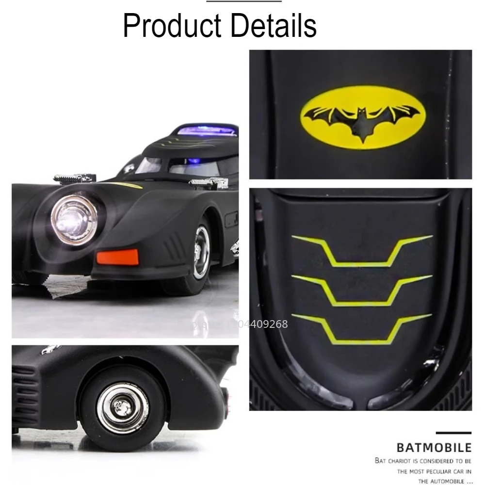 1:38 Scale Batmobile Diecast Toy Car 3 1:38 Scale Batmobile Diecast Toy Car - Image 3