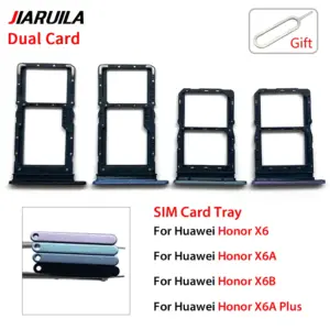 Huawei Honor X6 Dual SIM Card Tray Set in Black and Blue 12 S14859e7f19e3429589fd70caec42c0f41