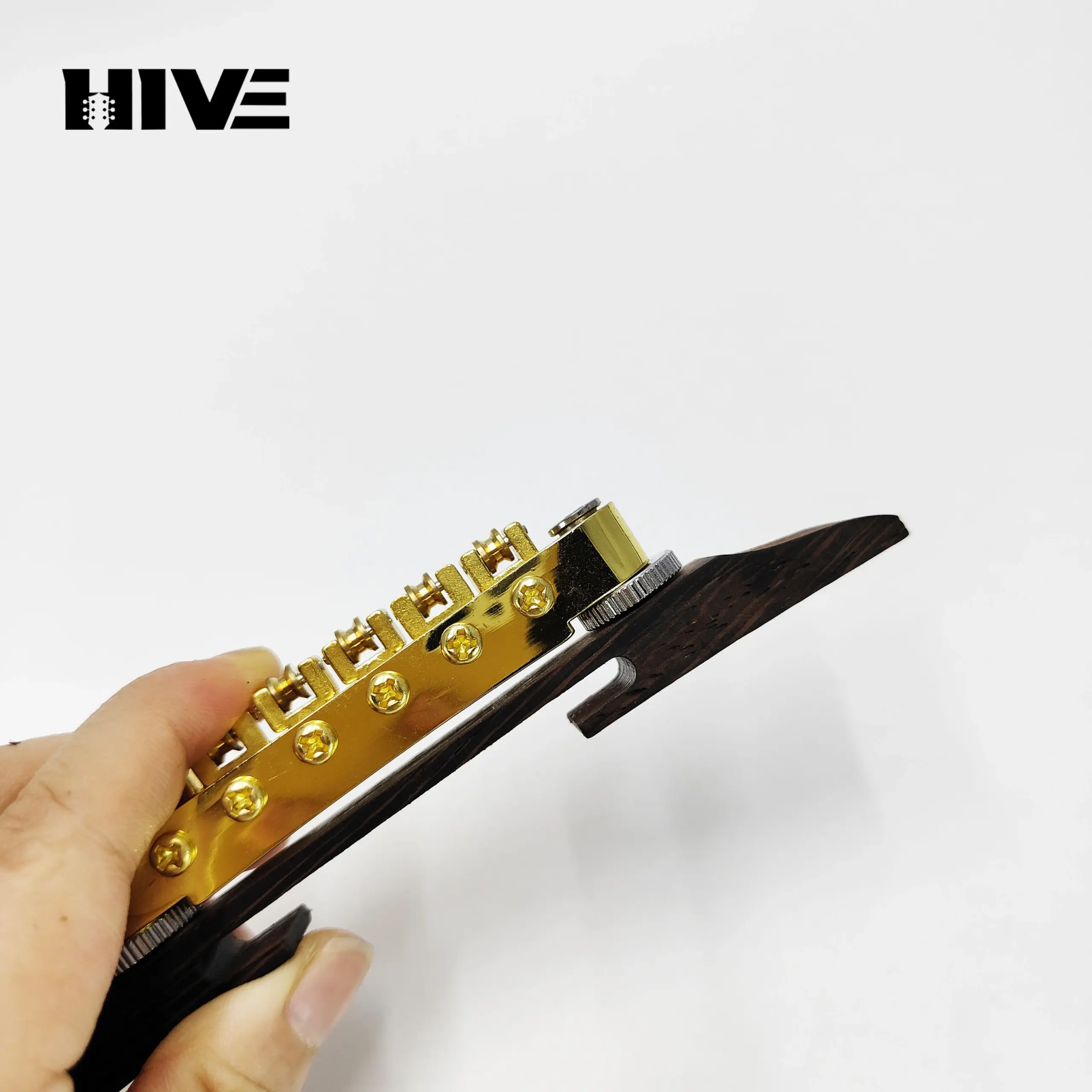 Adjustable Guitar Bridge with Wood Base 5 Adjustable Guitar Bridge with Wood Base - Image 5