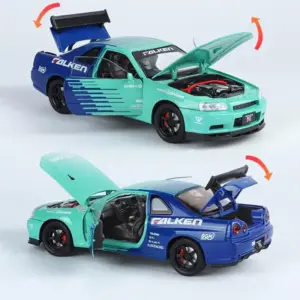1:24 Scale Alloy Sports Car Model 8 S14b3d4f242554747ad3d5ba64a4daf21E