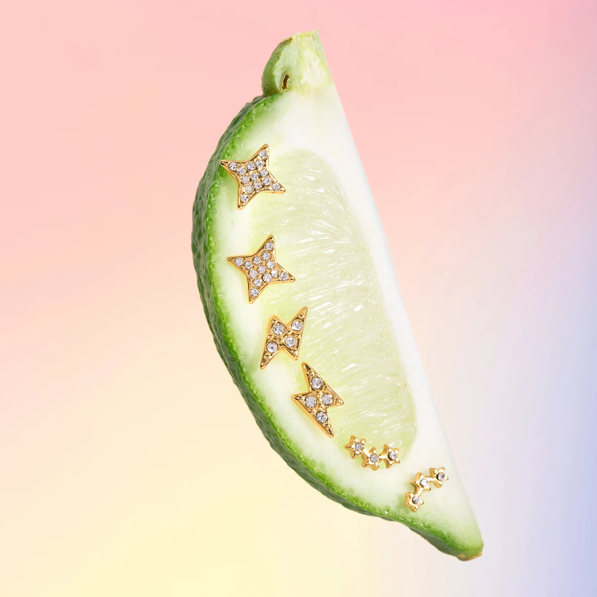 Gold-Tone Stainless Steel Earring Set for Women 3 Gold-Tone Stainless Steel Earring Set for Women - Image 3