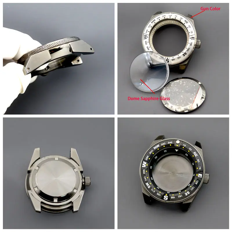 316L Stainless Steel Watch Case 45mm for Mechanical Watches 6 316L Stainless Steel Watch Case 45mm for Mechanical Watches - Image 6