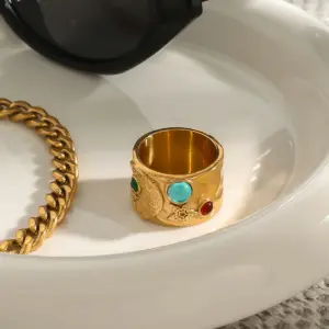 Vintage Stainless Steel Moon & Star Ring with Rhinestones 11 S14fb3f36169b47399df8b2016bd84346j