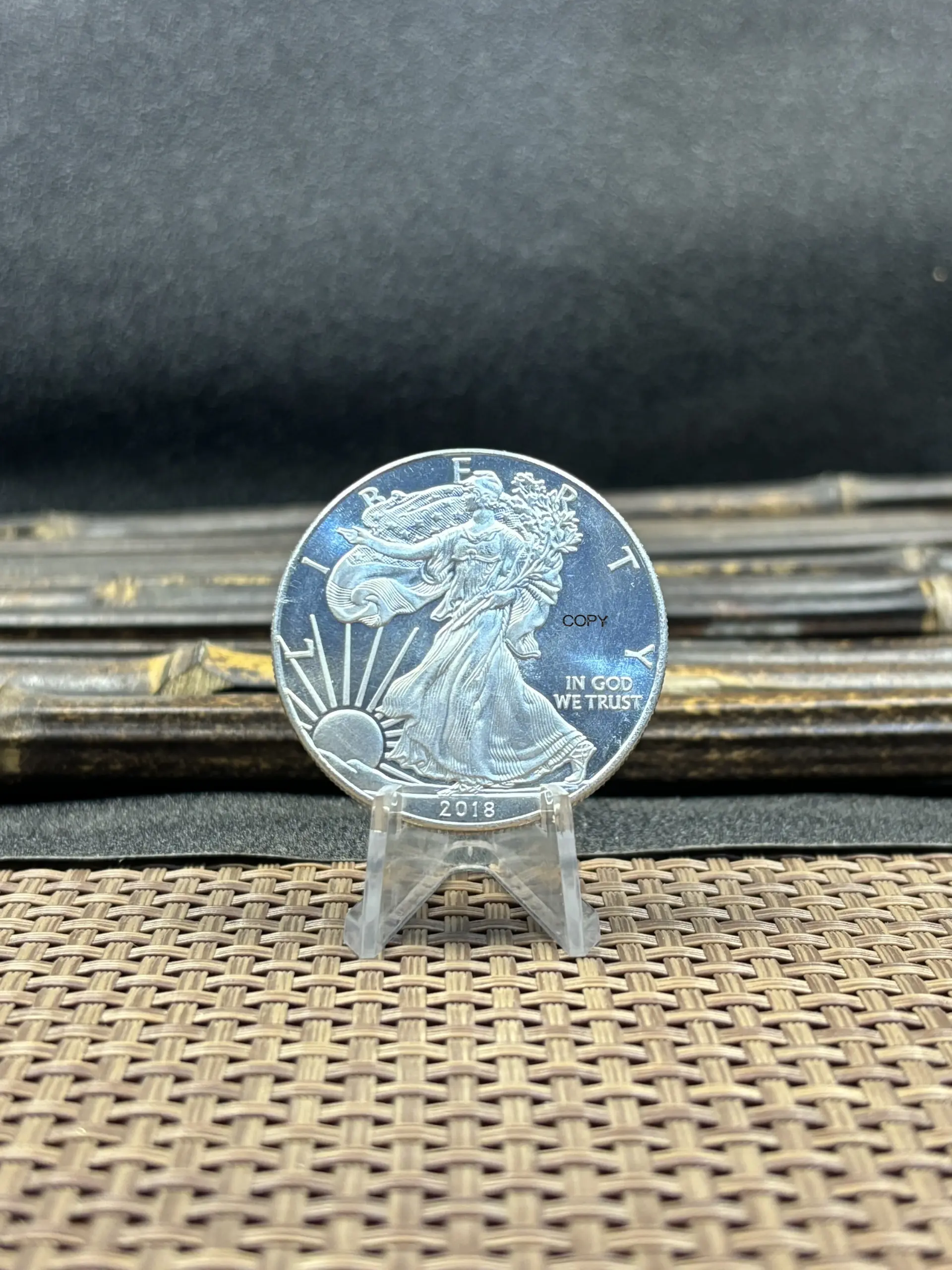 Patriotic Liberty Eagle Replica Coin 3 Patriotic Liberty Eagle Replica Coin - Image 3