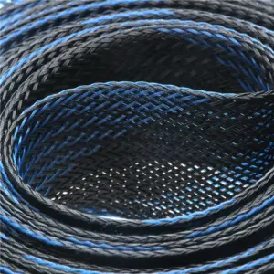 Braided Cable Sleeve 20m 25mm Black/Blue 10 S15208d5862f34d798b0e12646cbed9b5Q