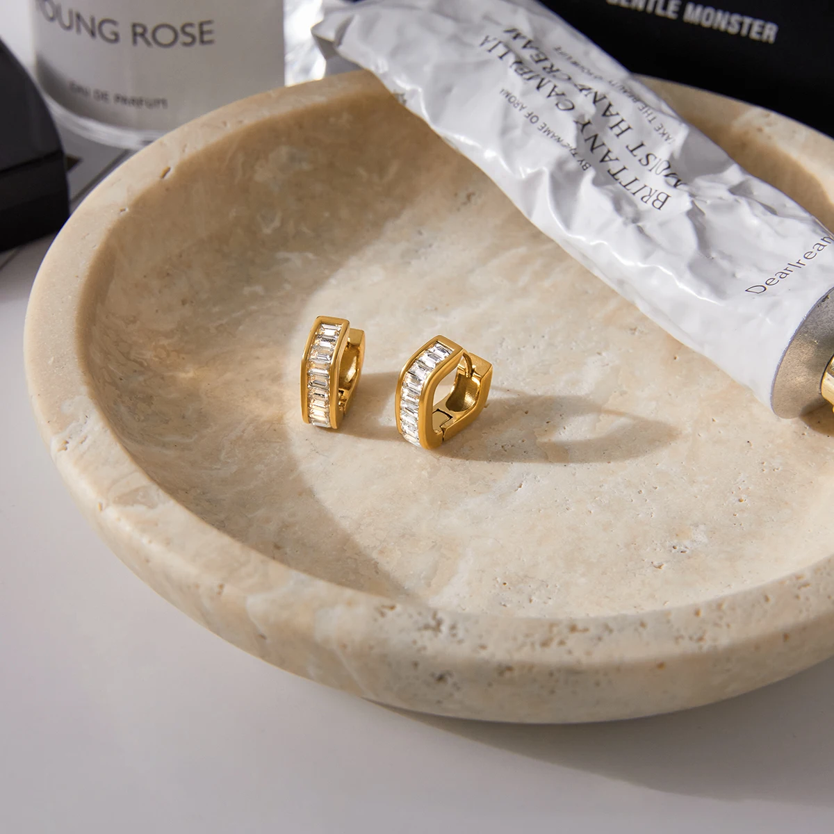 Elegant Stainless Steel Semi-Circular Clip Earrings 6 Elegant Stainless Steel Semi-Circular Clip Earrings - Image 6