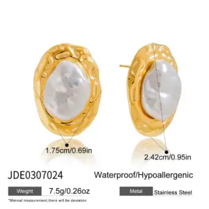 Stainless Steel Imitation Pearl Earrings Collection 16 S15652f8bae4b441aa4484479d4c4bc49q