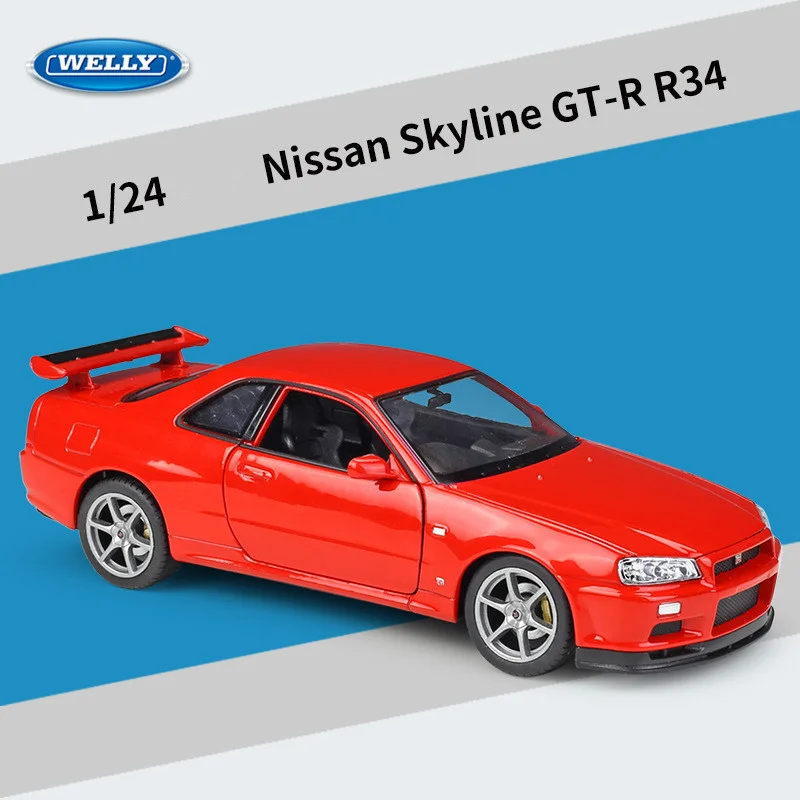 Diecast Nissan Skyline GTR R34 1:24 Scale 9 Diecast Nissan Skyline GTR R34 1:24 Scale - Image 9