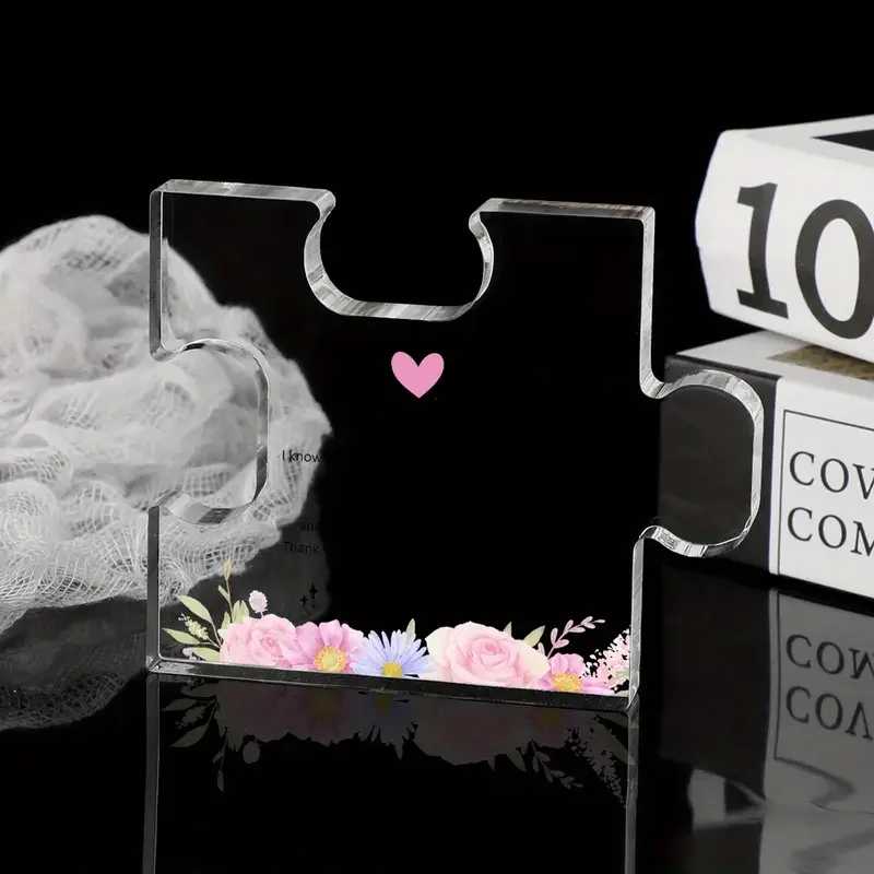 Heartfelt Acrylic Puzzle Piece for Mom 5 Heartfelt Acrylic Puzzle Piece for Mom - Image 5