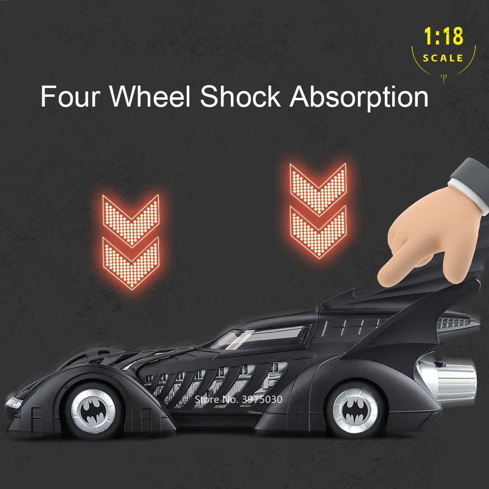 1995 Batmobile Scale Model 1:18 Black Display Car 4 1995 Batmobile Scale Model 1:18 Black Display Car - Image 4