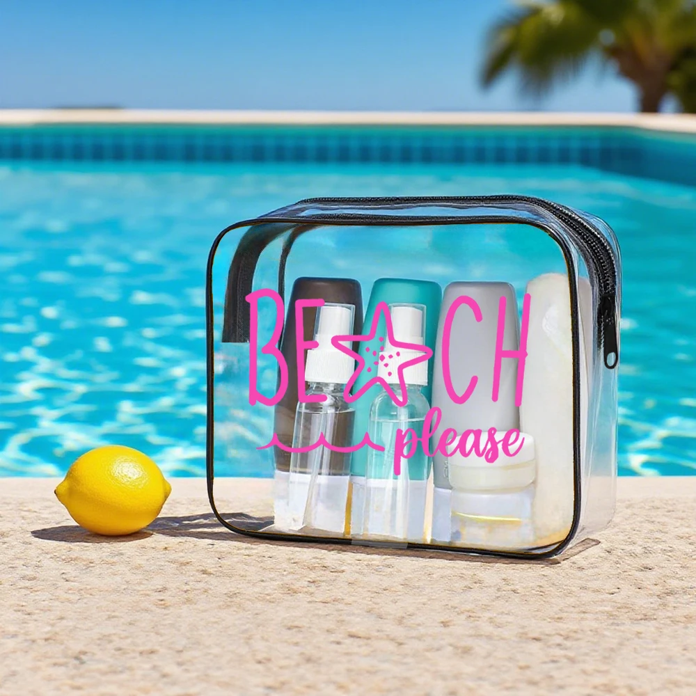 Clear Waterproof PVC Toiletry Bag for Women 4 Clear Waterproof PVC Toiletry Bag for Women - Image 4