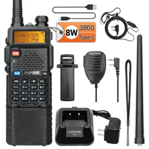 Baofeng UV-5R Dual-Band Walkie-Talkie 8W 18 S15da6bedc743443d85dba3b0fa1c8513s
