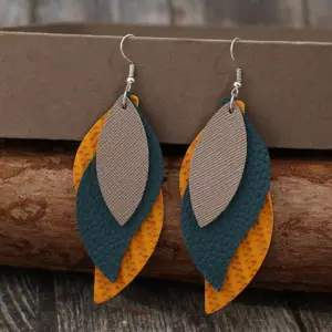 Vintage S-Shaped Leaf Dangle Earrings 8 S15e1aafa965a4e2f8ecfa25f14b295c1n